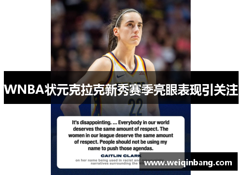 WNBA状元克拉克新秀赛季亮眼表现引关注